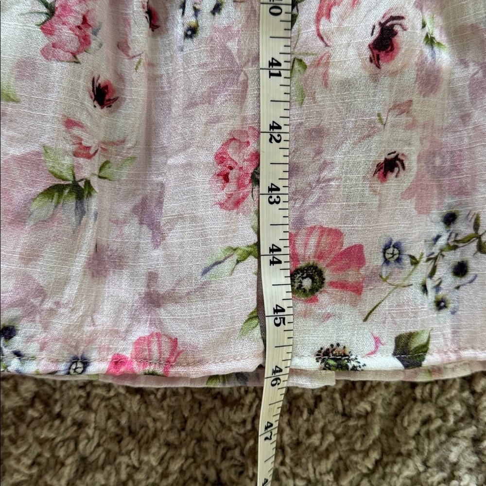 NWT Ivy City Co Pink Floral Smocked Roselyn Midi Dress XS - Picture 12 of 12